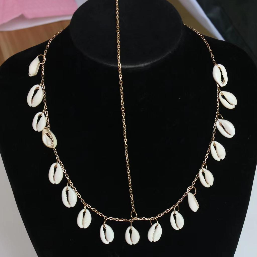 Stylish and Simple Fringed Bohemian Ethnic Shell Pendant Headband, Headband, Holiday Travel Headgear