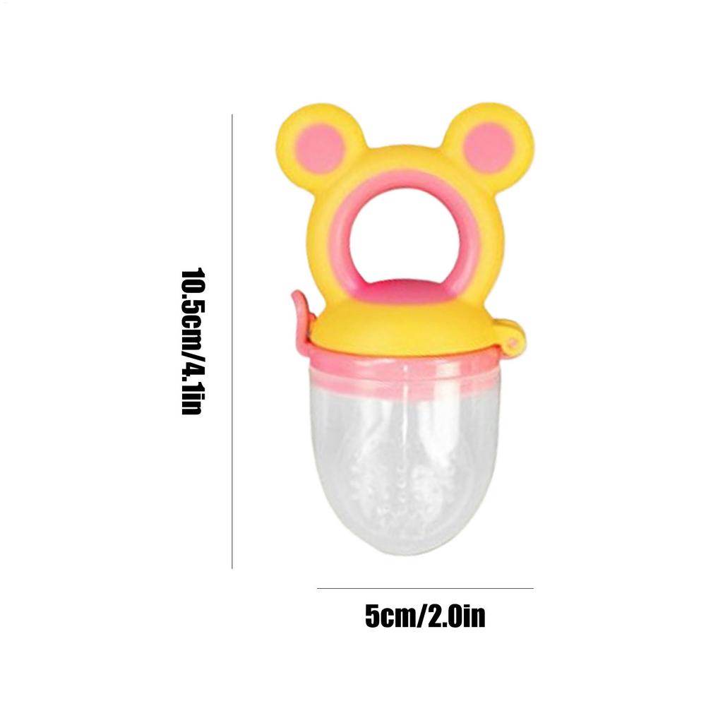 

Baby Fruit Feeder Baby Food Pacifier Feeder Food Grade Silicone Teething Relief Toy for 4 Months Toddler Boys Girls розовый