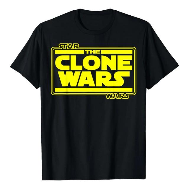 Printed T-shirt With The Star Wars Clone Wars Logo L