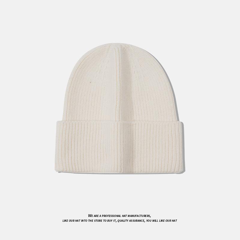 Autumn and Winter Fashion Versatile Ear Protection Large Head Circumference Cold Hat Men's Japanese Solid Color Warm Baotou Woolen Hat