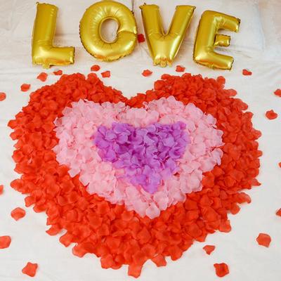 1000 Stück Künstliche Blume Weiche Blütenblätter Langlebig Multifunktional Blume Simulierte Rosenblätter