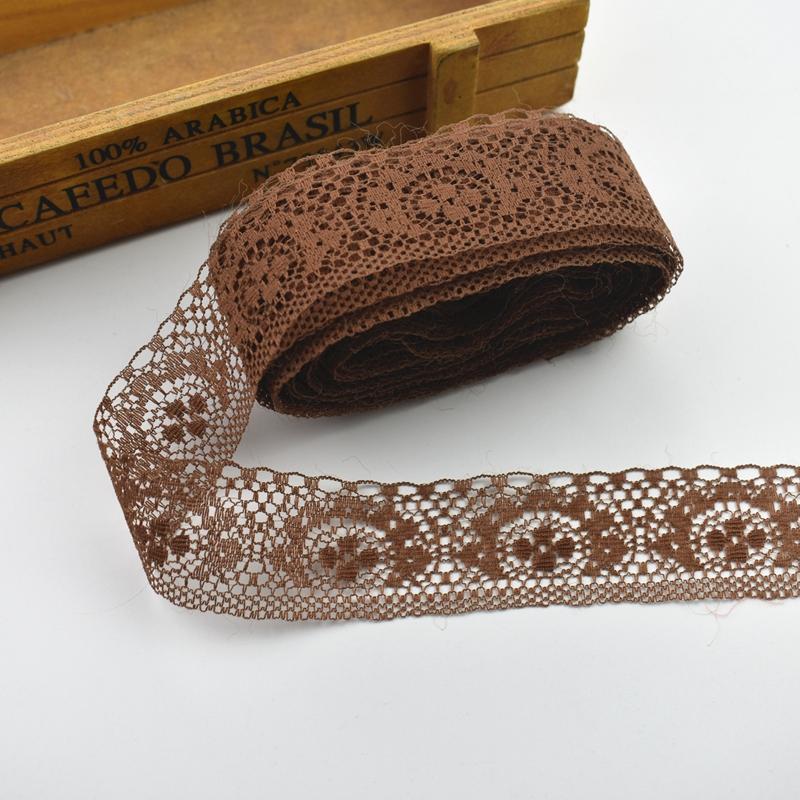 10 Yards High Quality Beautiful White Lace Ribbon Tape 40MM Lace Trim DIY Embroidered For Sewing Decoration African Lace Fabric