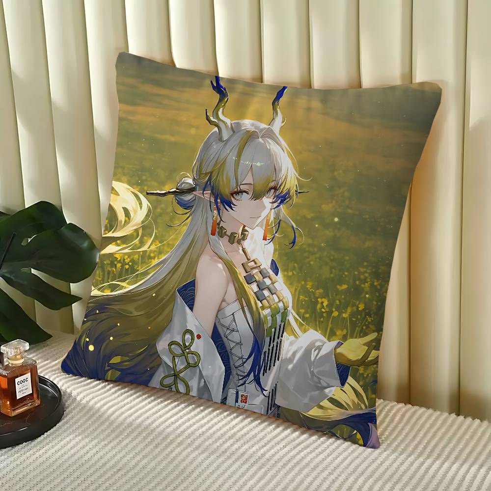Arknights Shu Kissenbezug Kissenbezug Polsterung Sofawurfkissen Heimdekor Kissenbezug