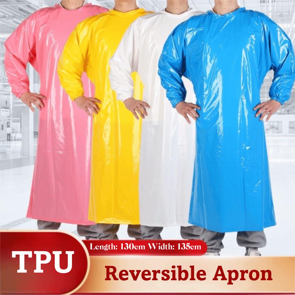 Large Size TPU Apron Acid Resistant Oil Resistant Apron Waterproof Apron  Food Factory