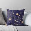 DND CELESTIAL DICE, D20 Stars Constellations Pattern Night Sky Throw Cushions & Pillows Without Core