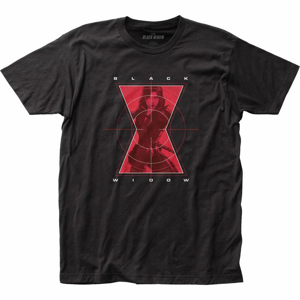 Black Widow Crosshairs T Shirt Mens Licensed Marvel Comic Book Tee New Black S