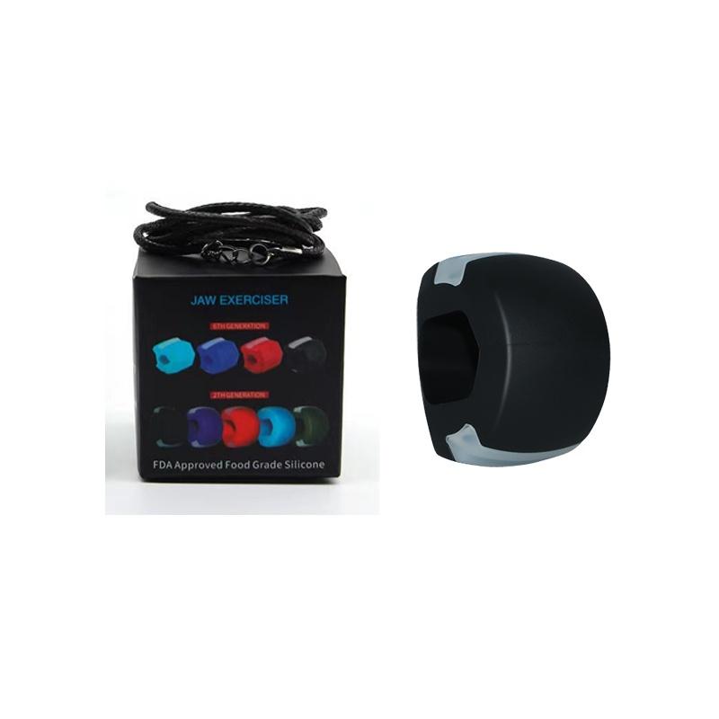 Silicone Jawline Toner Ball For Muscles And Fitness Training Black