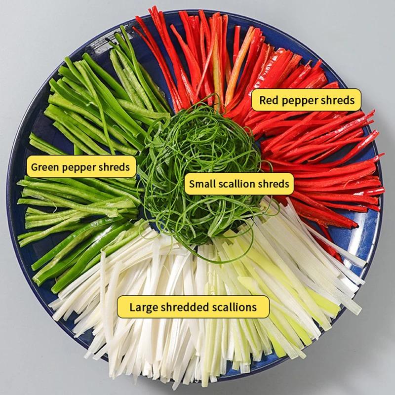 Superfine Green Onion Easy Slicer Shredder Plum Blossom Cut Wire Drawing Vegetable Shredder Kitchen Accessory