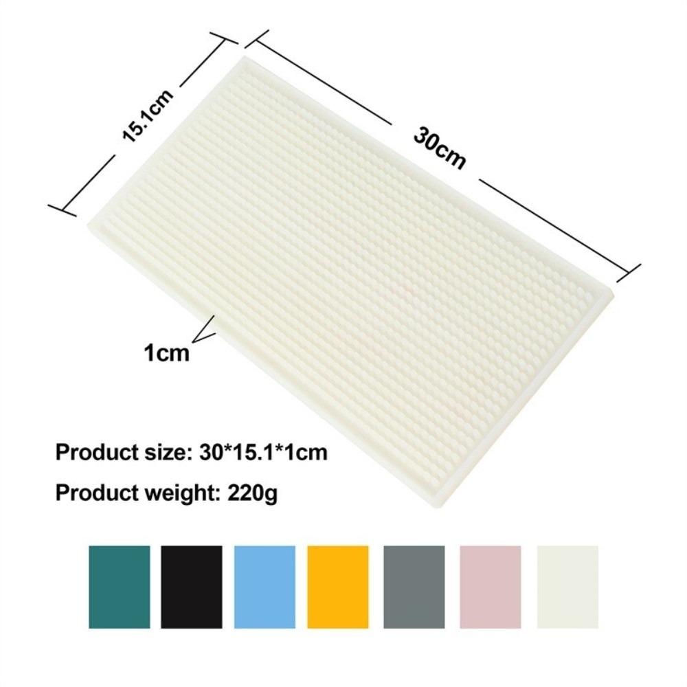 Non-Slip Base Silicone Bar Mat Liquid Absorbent Coffee Spill Mat Countertop Bar Mat  For Bars