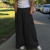 Women Casual Ankle-Length Pants Loose Hot Pants Cotton And Linen Long Trousers