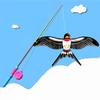 38cm/58cm/80cm Children Fishing Kites Rods Stretchable Cartoon Mini Kites Rods Diverse Styles with 50meters Line Fishing Rods