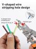 10 In 1 Hand Tool Multifunct Wire Stripper Heavy Duty Universal Pliers Wire Stripper Cable Cutter Terminal Crimping Hand Tool