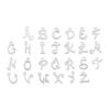 Mirror Polished Stainless Steel A-Z Letter Charms for DIY Jewelry