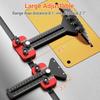 Thin Crack Table Saw Jig Guide 3 Pulleys Limiters for 3/8x3/4in U Slot 1/4x3/8in T Slot