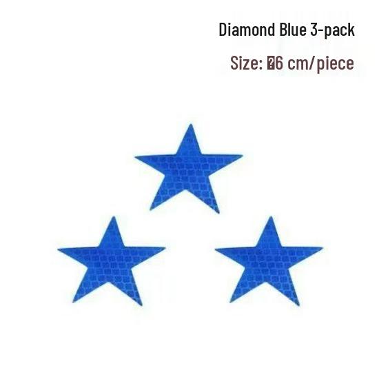 Pentagon Reflective Warning Sticker for Cars & Motorcycles - Creative & Personalized Decoration