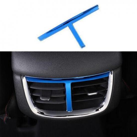 Blue Steel Rear Air Outlet Vent Cover Trim 1PCS For Chevrolet Malibu 2016-