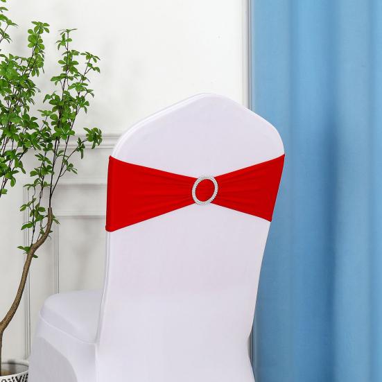 10Pcs Chair Back Flower Elastic Wrinkle-Resistant Chair Cover No-tie Chair Back Sleeve Hotels Weddings Decor