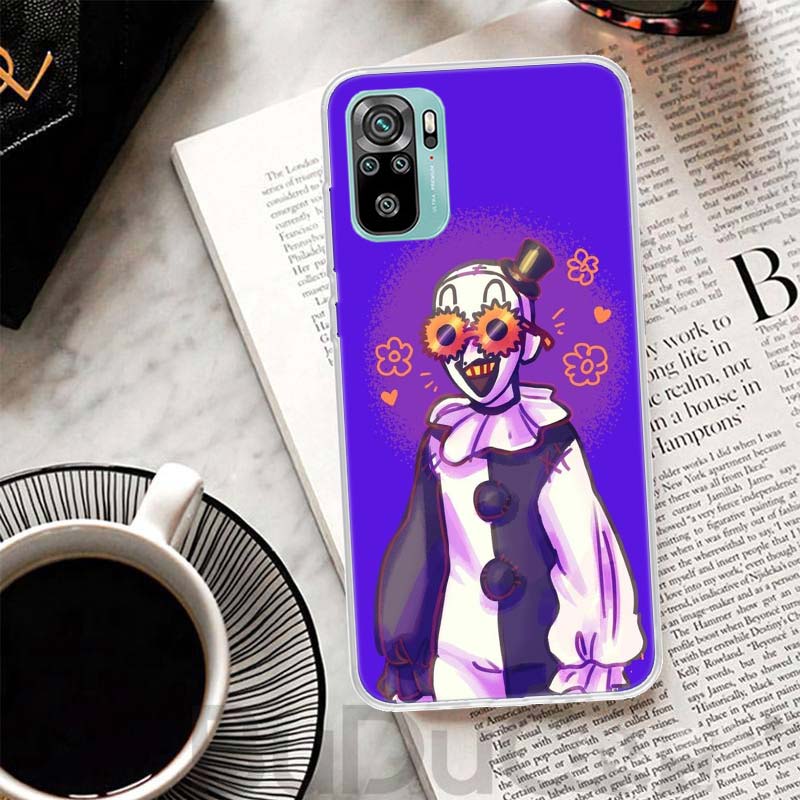 

Horror Movie Terrifier Cover For Xiaomi Redmi Note 10 9S 9 8T 8 Pro 7 5 Mi 9T 10T 11T 12T 11 12 Lite 12X A3 A2 A1 Print Coque Xiaomi Mi 10 Lite