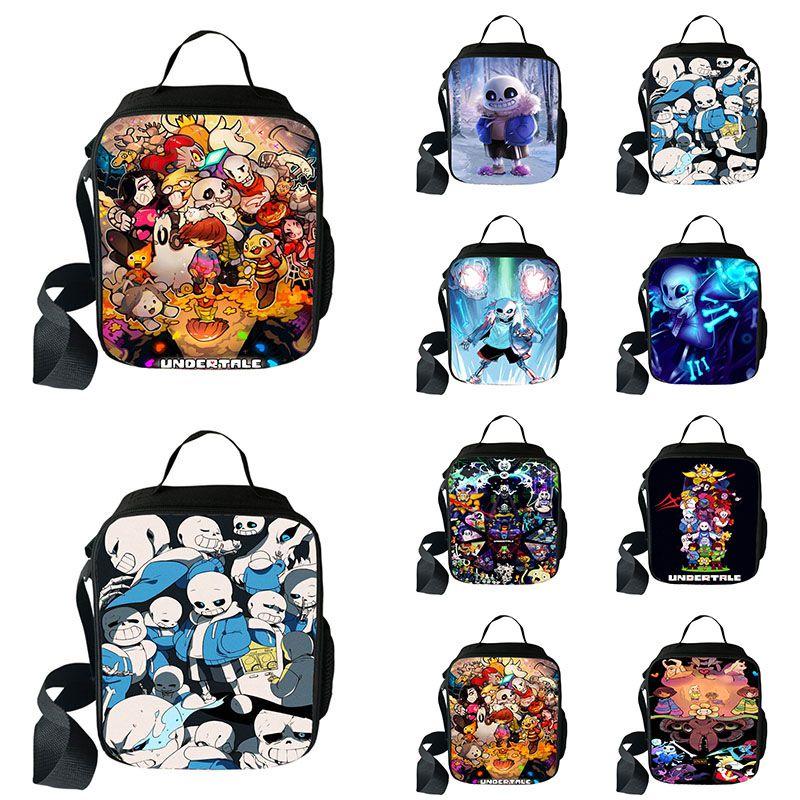 Undertale Game Insulated Lunch Bag With Large Capacity For School And Travel Use