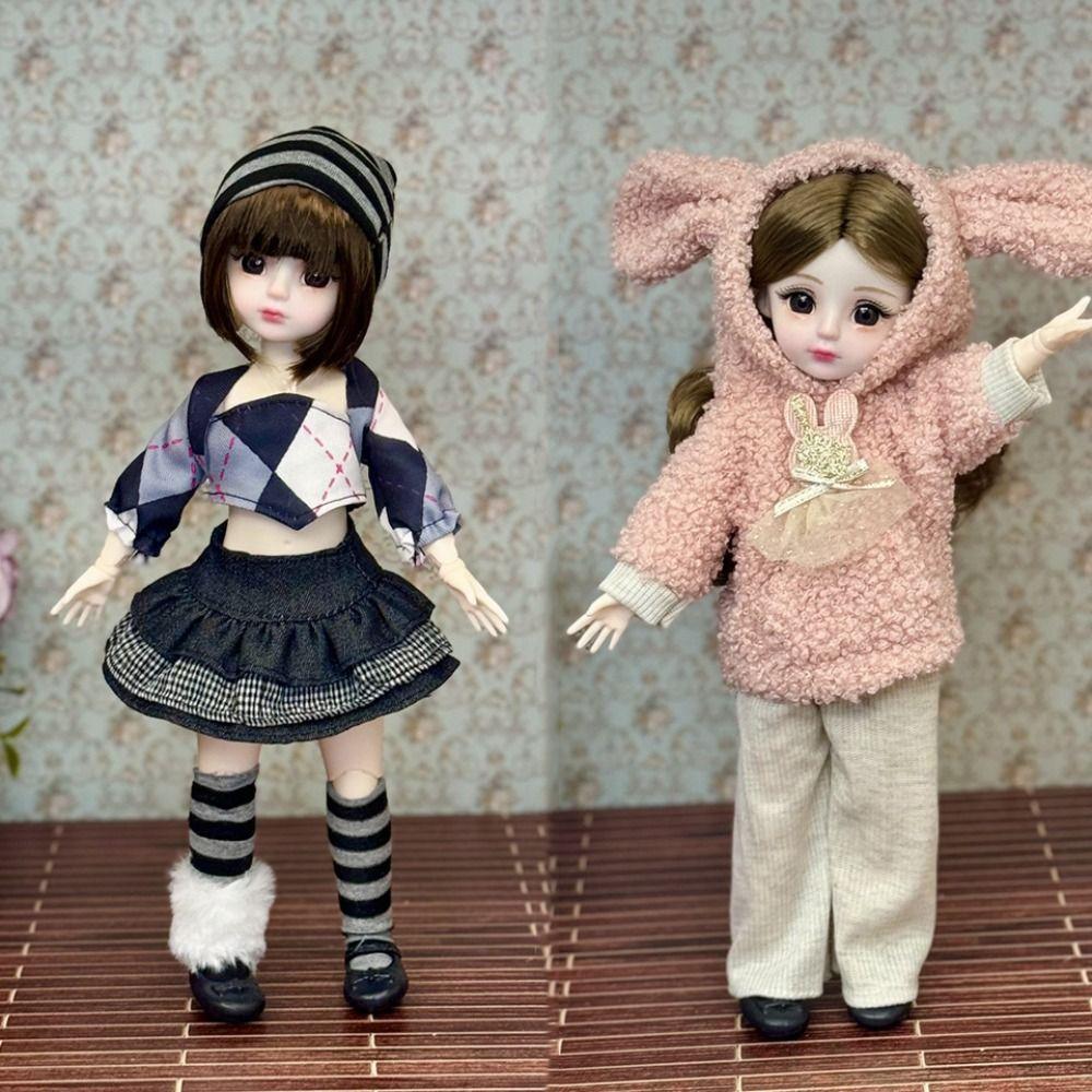 With Clothes Removable Joints Doll 3D Eyes 1/6 Bjd Dolls Hinged Doll 30cm BJD Doll  Girls Gifts