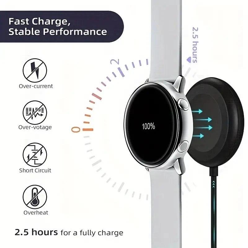 Magnetische Uhr Kabelloses Ladegerät Für Samsung Galaxy Watch 8/7/6/5pro/5/4/3 Active 2 Tragbares USB-Kabel Schnelllade-Dockingstation