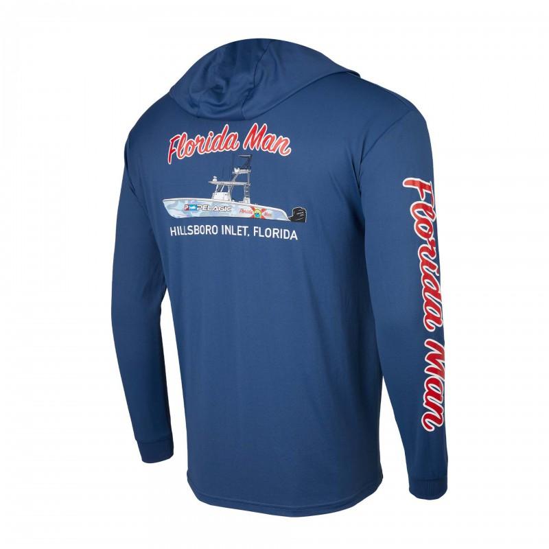 Mens UPF 50 Fishing Shirt Long Sleeve Hooded Quick Dry Breathable Sun Protection Outdoor Angling Apparel
