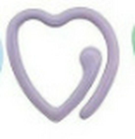 Love Heart Metal Painted Stitch Markers for Knitting and DIY Yarn Projects