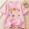 Hippie Soul Grafiska Tryck T-shirts Dam Unisex Sommar Casual Mode Streetwear Toppar Oversize O-hals Kortärmade T-shirts