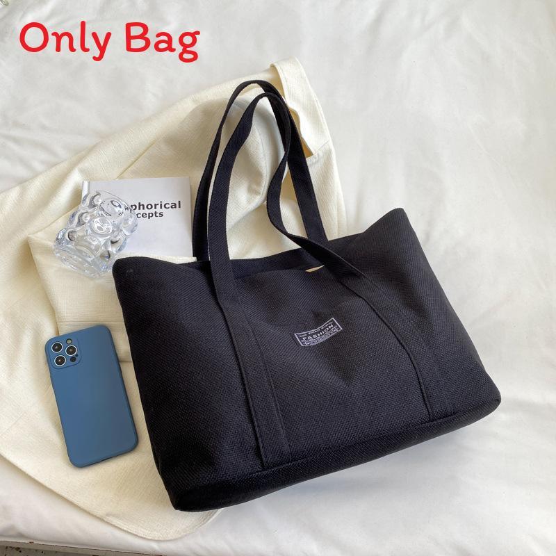 Canvas Tote Bag For Women With Zipper Closure And Internal Pockets For Casual Outings