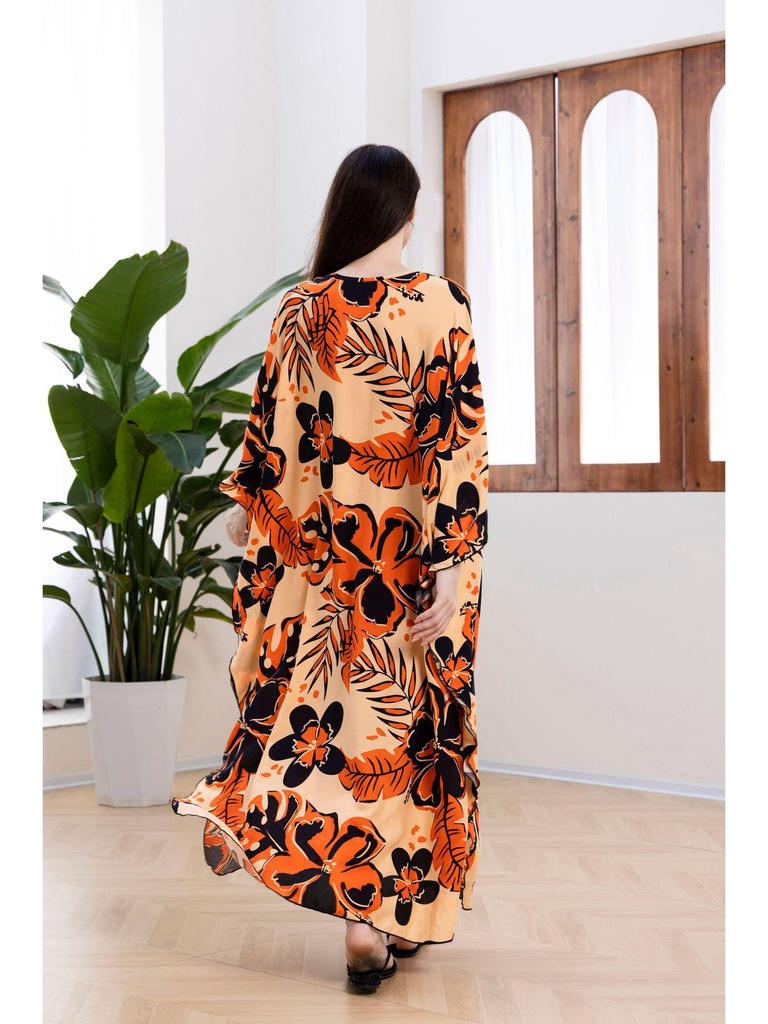 Rayon Handmade Knitted Beach Cover-Up, Plus Size, Long Robe, Bikini Sun Protection, 16 Colors Available