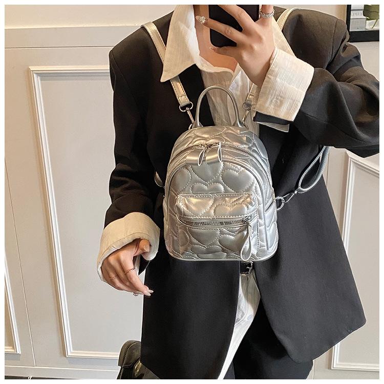 Mini-Rucksack Damenhandtasche Herbst neu trendig hochwertig Diamant lässig vielseitig Reise kleiner Rucksack