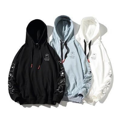 Heren High Street Hoodies Mode Losse Casual Merk Oversized Unisex Koppel Herfst Print Japanse High Street Sweatshirts