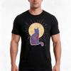 Mystic Cat Tshirt Summer Casual Cotton Tee Oversized Streetwear Tops Vintage Graphic Print Loose Fit Short Sleeve