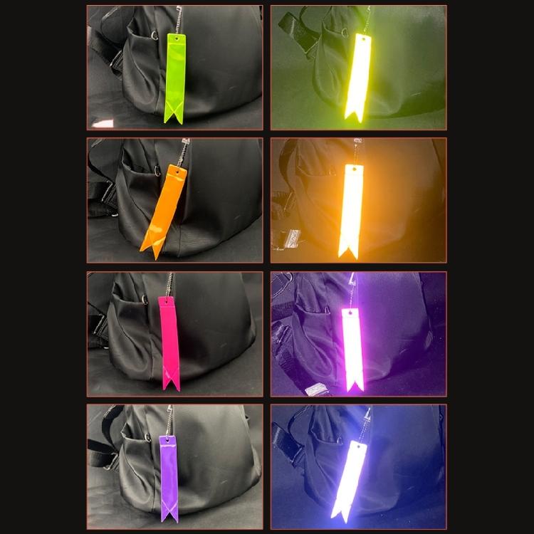 Safety Reflective Bag Pendant Hi-Visibility Adults Children Backpack Gear Bright