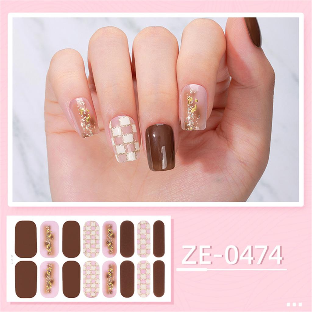 Nail Polish Sticker Nail Strips Nail Polish Art Stickers Wraps Sticker Nails for Women Girls Decorations Birthday Party