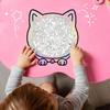 135Pieces Cat-Shape Wooden Jigsaw Puzzle Table Games Cat Stacked Puzzle Brain Games Montessori Thinking Education Toys