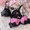Sexy Lace Underwear Women's Suit Pure Desire Bow Outside Wear Scheming Bra No, Steel Ring Upper Support Gathering Bra Cover
