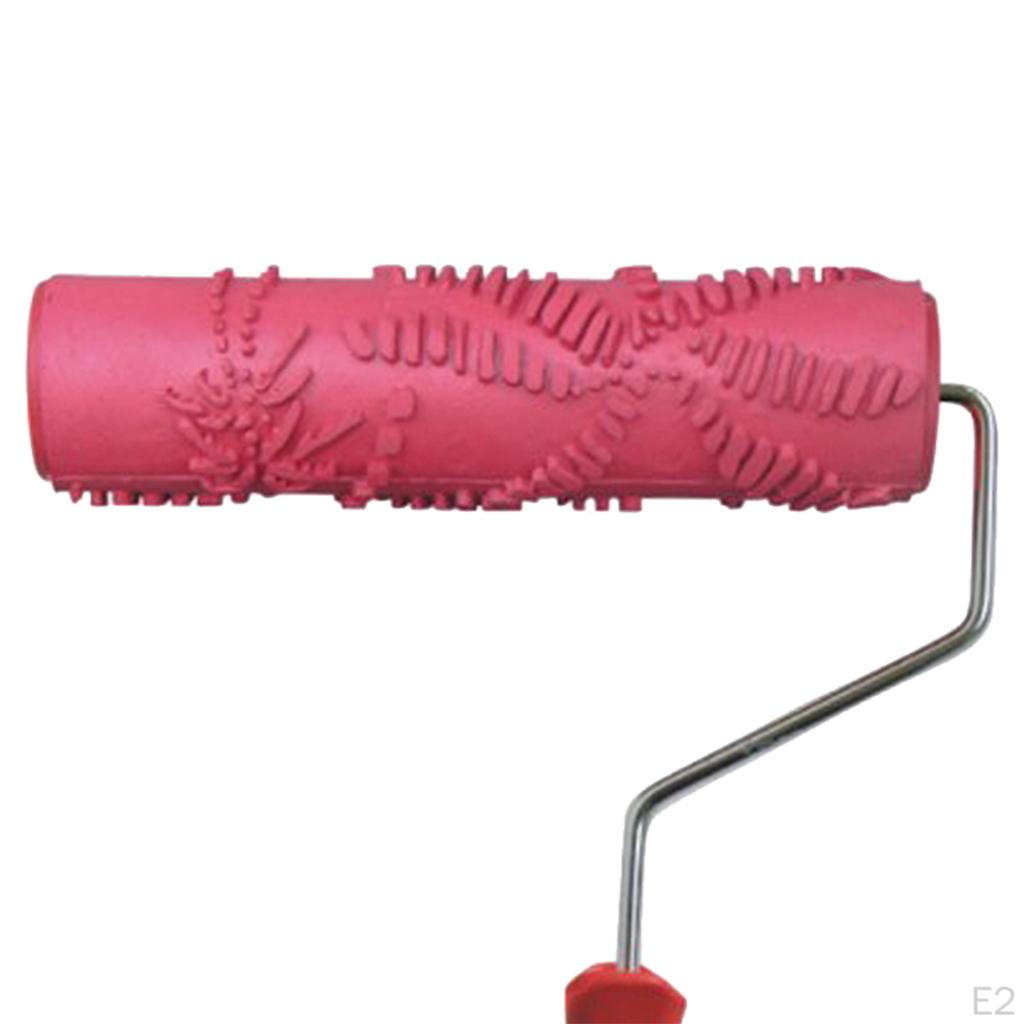 7" Professional Wall Painting Roller, Roller Brush, Rubber Runner, Empaistic Stamping Tool