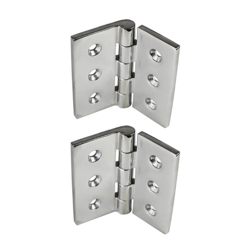 

2/4Pcs Stainless Steel Hinges Door Connector Drawer 6 Mounting Holes For Furniture Bookcase Window Hardware