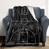 Basketball Court Flannel Blanket Throw Blanket Soft Warm Sofa Bed Camping Car Home Decor Unique Christmas Gift C930944