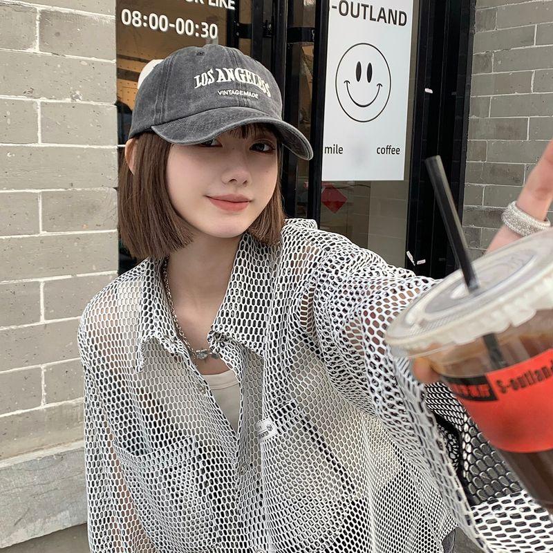 

Ретро Выстиранная Потертая Бейсболка Парик Женские Короткие Волосы Летняя Тонкая Американский Стиль Повседневная Мода Солнцезащитная Кепка с Козырьком Grey cap + cold brown wave hair