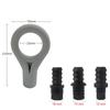 Men's Silicone Self-Defense Massage Gun Head & Vibration Ring Replacement Adapter.