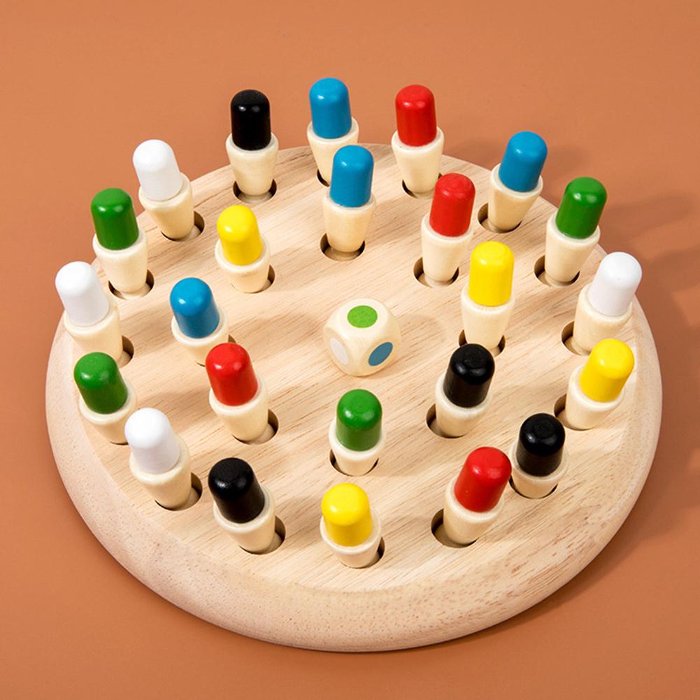 Memory Chess Matching Game: Family Board Games for Kids and Adults, Montessori Preschool Learning Educational Toy