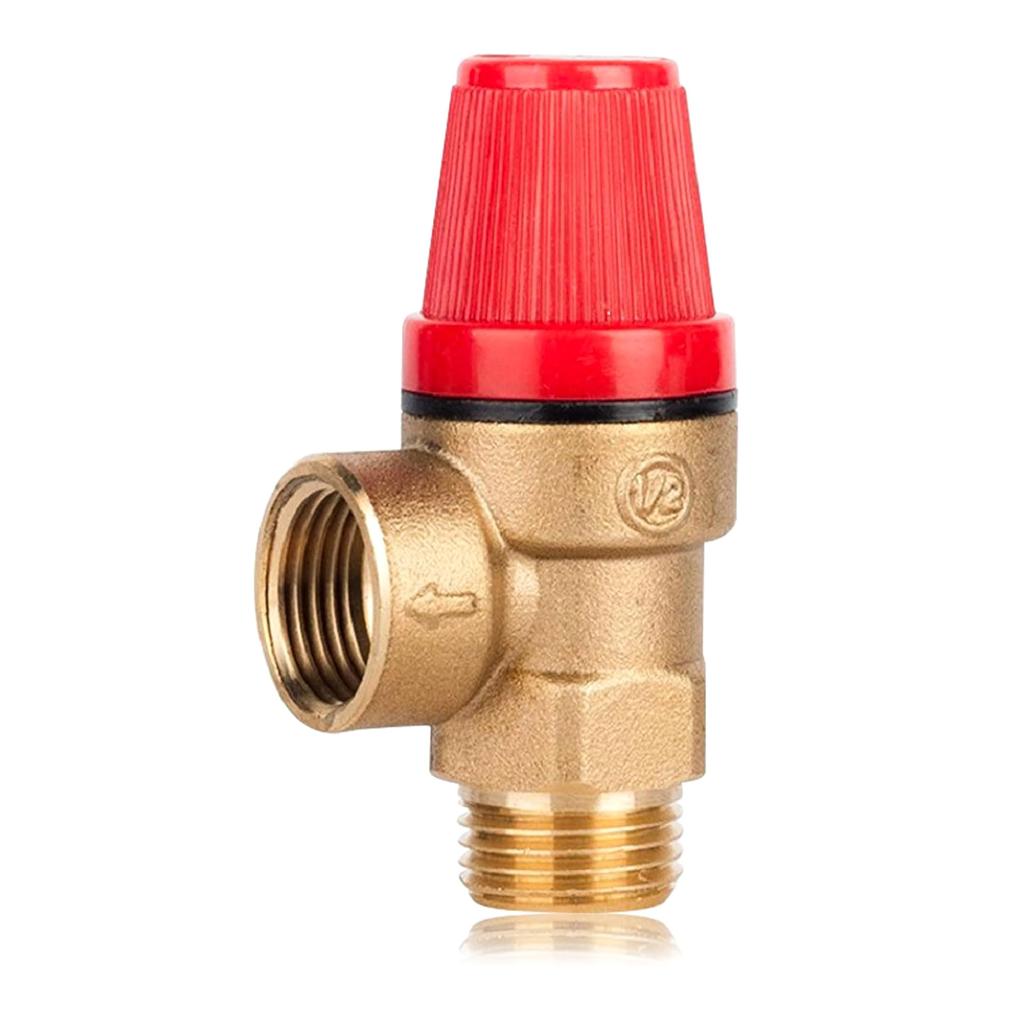 1/2 Inch Sturdy Brass Safety Valves DN15 Relief Valves for Water Oil Gas Pressure Release with EPDM Diaphragm Use