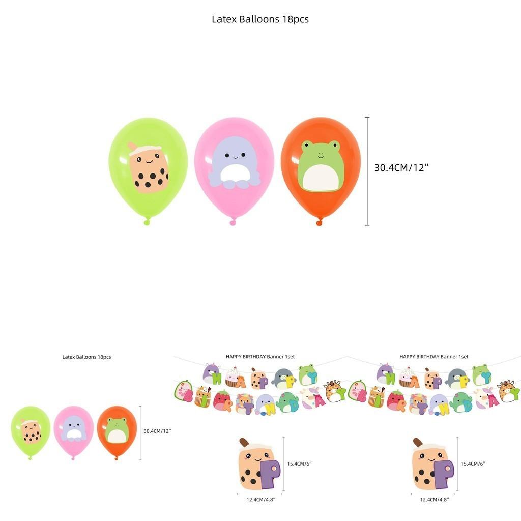 Squishmallows Birthday Party Supplies Kit With Cake Topper Balloons And Banner Ideal For Kids