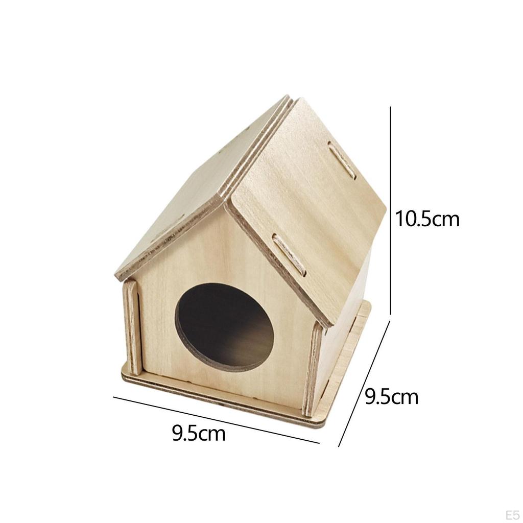 Wooden Hamster House - Perfect Hideaway for Small Pets