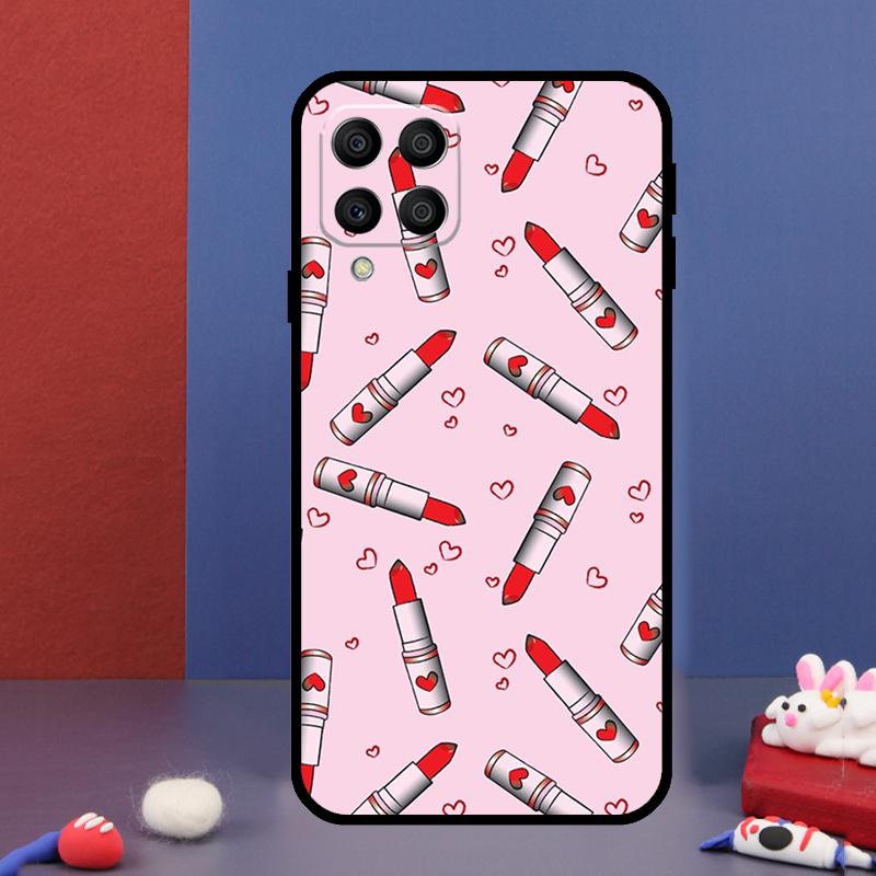 Lipstick Make Up For Samsung Galaxy M12 M13 M33 M23 M53 M15 M55 M31 M51 M14 M34 M54 M20 M32 M52 Phone Case