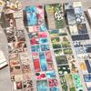 Schöner Tag Floral Retro Stanz-Klebeband-Sticker zur Journal-Dekoration