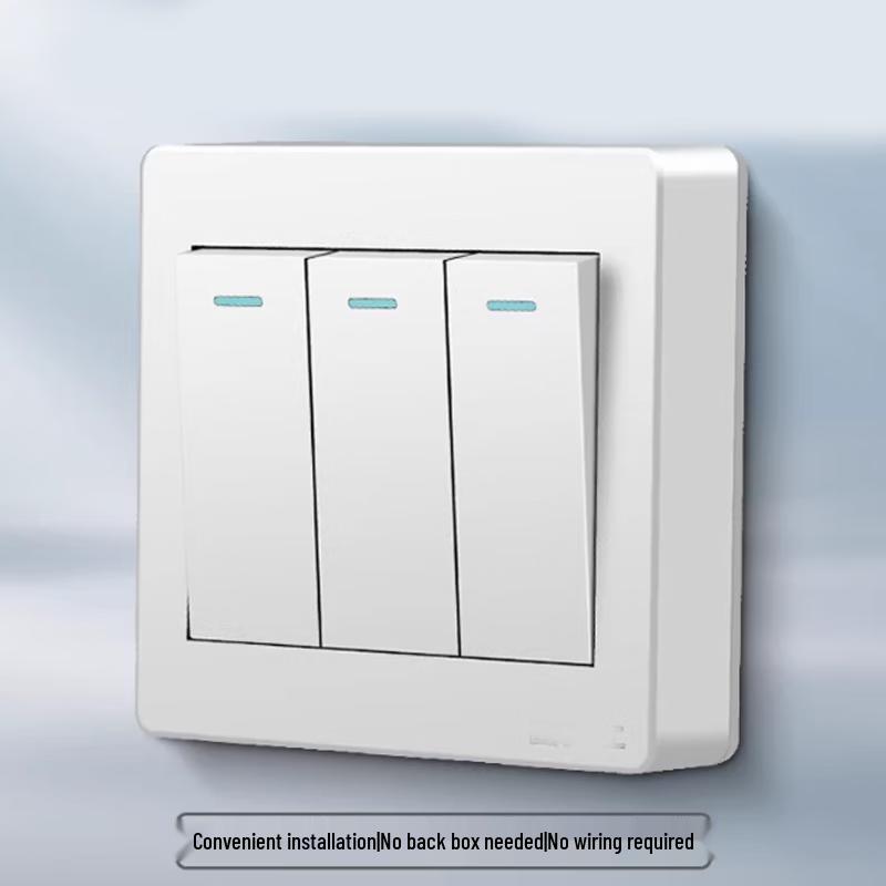 JINGJIRUIER 3-Gang Single Control Wall Switch