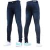 Pánské kalhoty Slim-Fit Stretch Džínové kalhoty Černé úzké kalhoty se zúženým uzávěrem